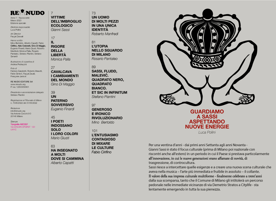 rivista Re Nudo numero 0 doppia 1